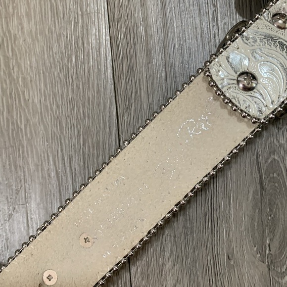 Blazin Roxx Western Style Rhinestone Leather Belt.          size  L main image 7